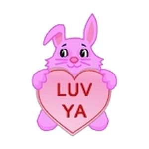 Pink Heart Bunny